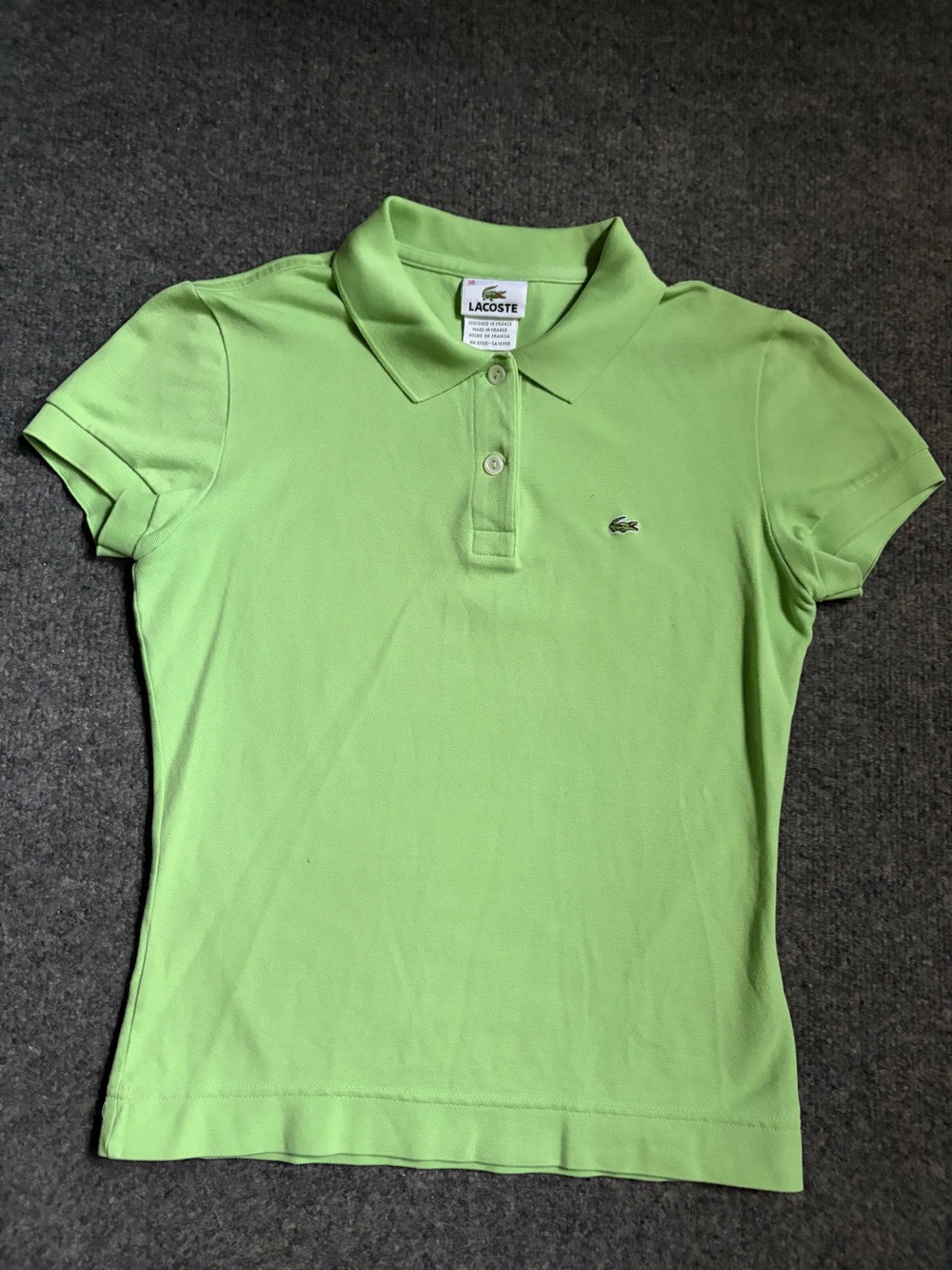 Vintage Lacoste Kids Light Green Polo Shirt